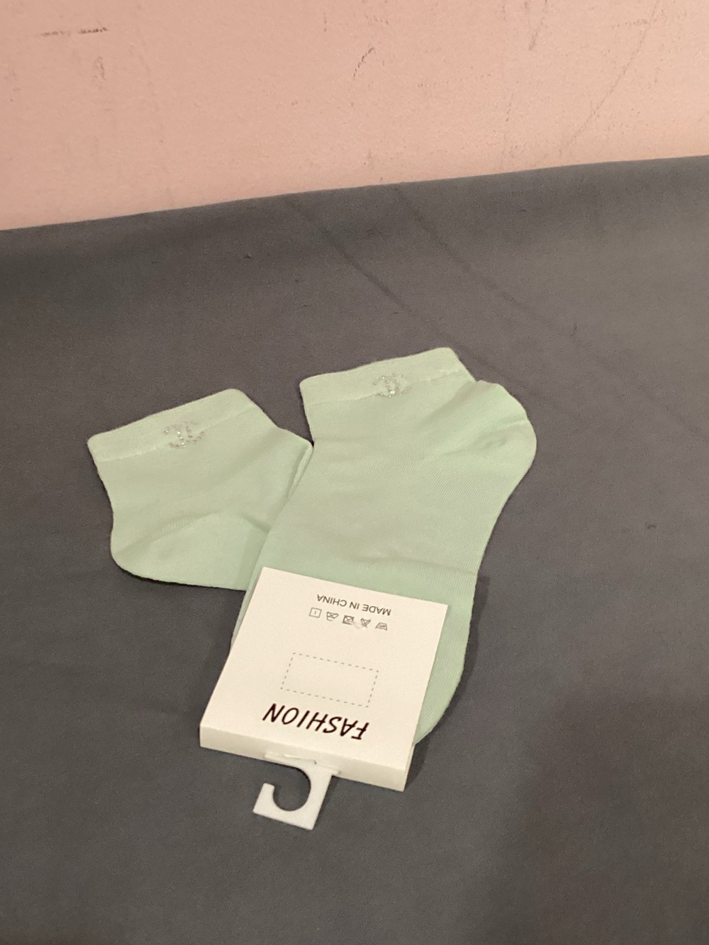 Men’s Mint Casual Crew Socks by Fashion - Picture 2 of 3